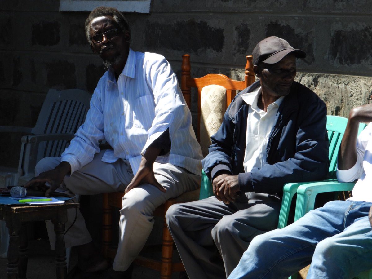 Mr Waiyaki wa Njui and I earlier today as we launched '133 years later ' program of Waiyaki wa Hinga