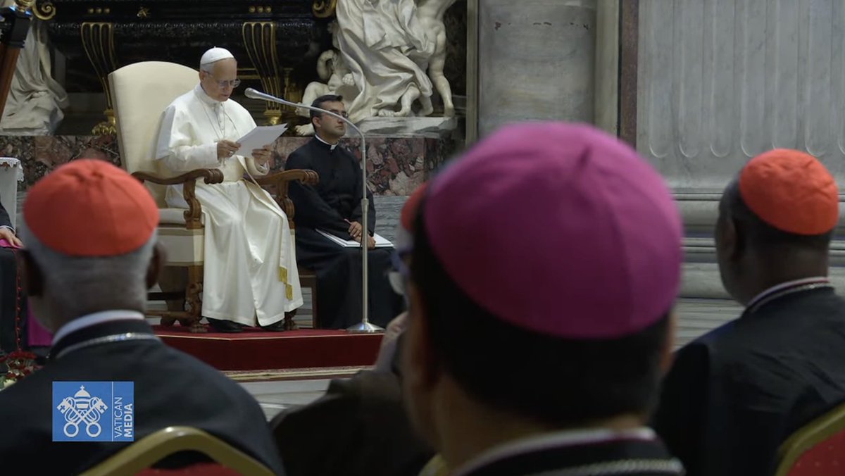 #PapaLeoneXIV raccomanda che il vescovo sia "fermo e deciso nell’affrontare le situazioni che possono dare scandalo ed ogni caso di abuso, specialmente nei confronti di minori, attenendosi alle attuali disposizioni".

#VaticanNewsIT