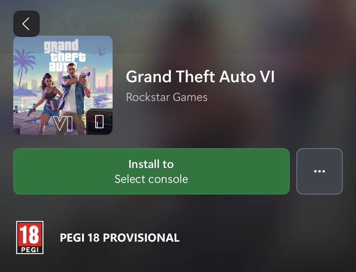 Grand Theft Auto VI is available to wishlist now on Xbox Series X|S! 

It can also be added to your game library using the Xbox app using an empty container