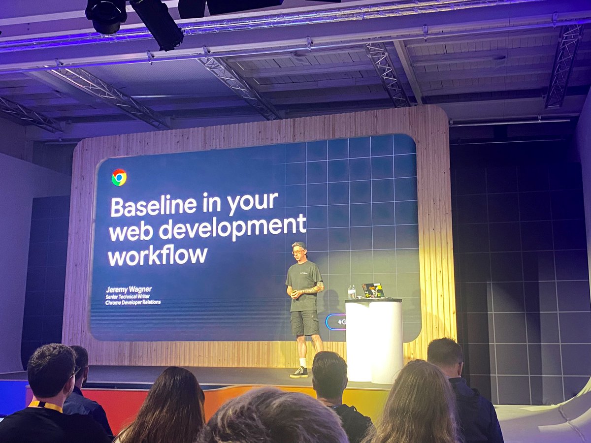 cleyrauc's tweet image. Jeremy Wagner, DevRel Technical writer at @googlechrome, is on talking about using Baseline in your web development workflow ππ» #GoogleIOConnect