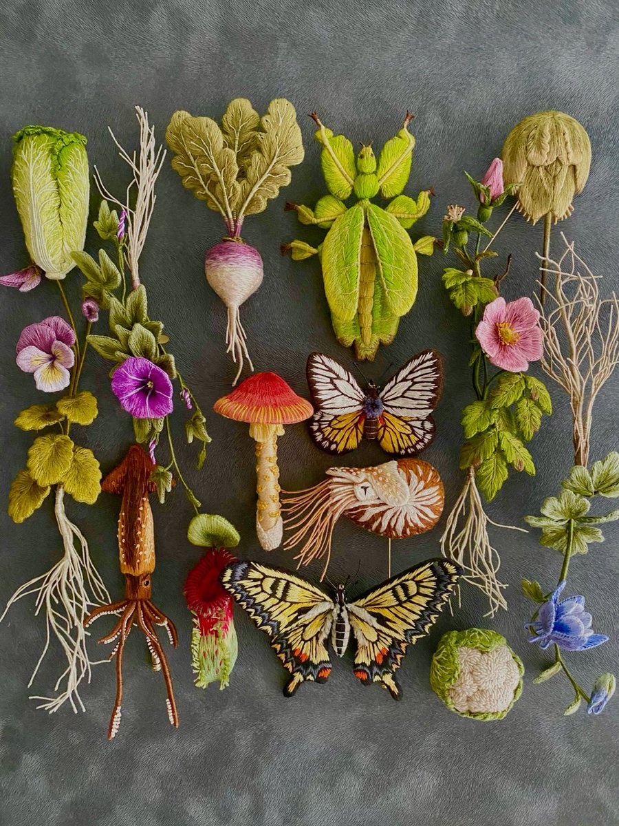 怖いか。私の立体刺繍の才能が。