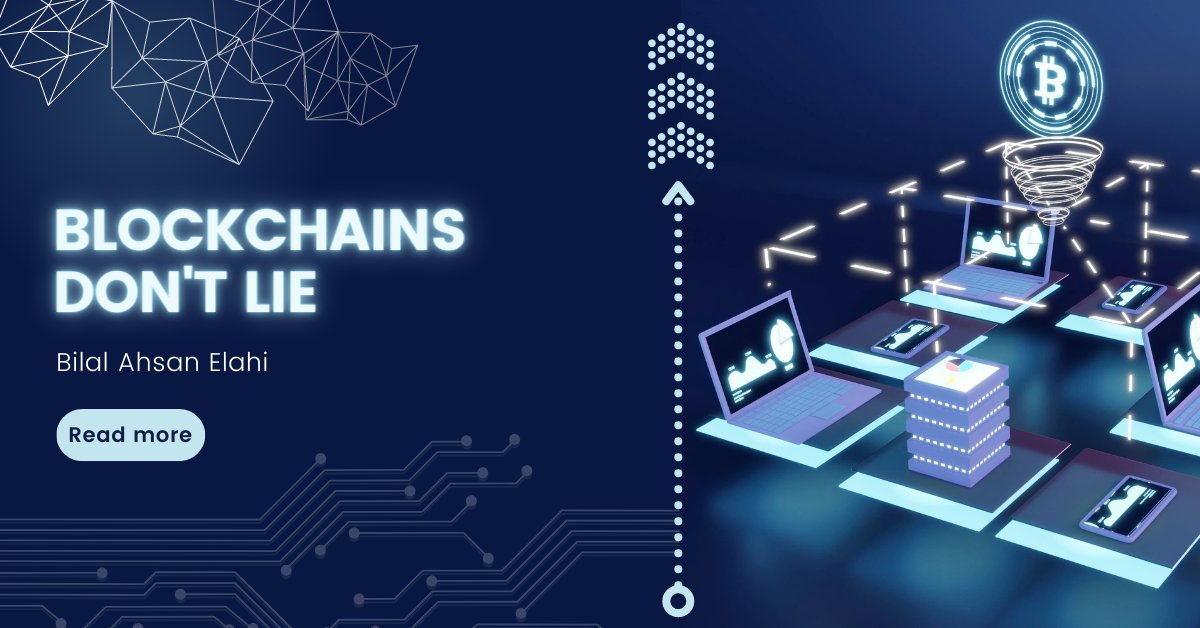 ReapTheByte's tweet photo. Blockchains don’t replace people. They replace people who lie. #BlockchainsDontLie #BuiltOnTruth https://t.co/IJt0Ii8Nwq