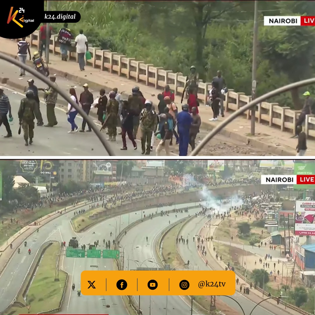 K24Tv's tweet image. Current situation  --  Thika Road. #25thJune2025