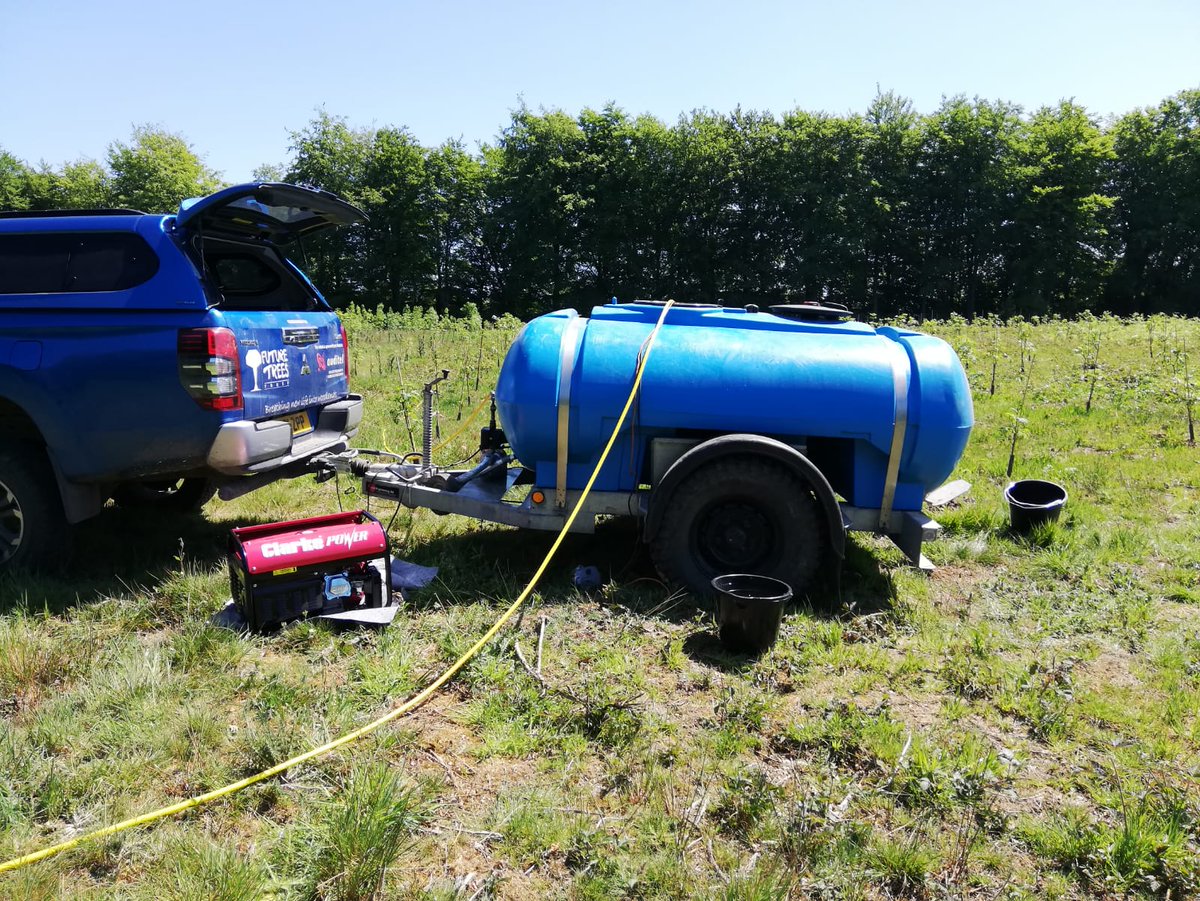 FutureTreesUK's tweet image. Behind the scenes at Future Trees Trust we're preparing for a dry season ahead. The team recently completed trailer training at the Greenway Training Centre—equipping the team to safely operate our 2000L bowser.