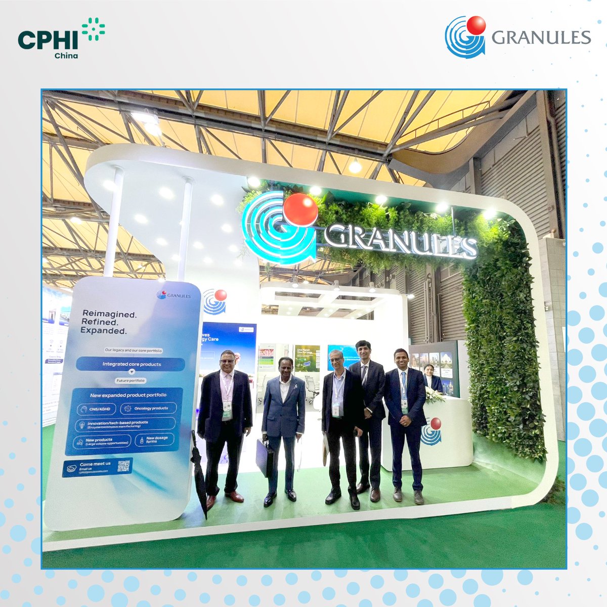 GranulesIndia's tweet photo. Team Granules is attending #CPHIChina!
Visit us at Booth E1K58 to discover how Granules is delivering world-class, world-scale healthcare solutions, driven by sustainability and innovation.
Let us connect and co-create impactful healthcare solutions.
#TeamGranules #Leadership #CPHIChina2025 #GranulesIndia #Sustainability #Innovation