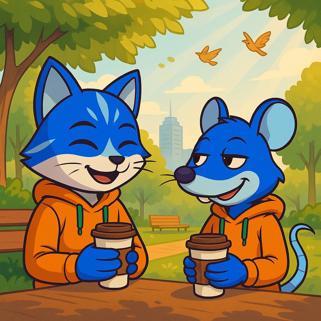 Ratoshi_base's tweet photo. ☕️ Morning alpha hits different when it’s brewed with your cousin. $Toshi &amp; #Ratoshi plotting the next meme takeover - one sip at a time.

#Ratoshi #Toshi https://t.co/r0DKSf5R7f