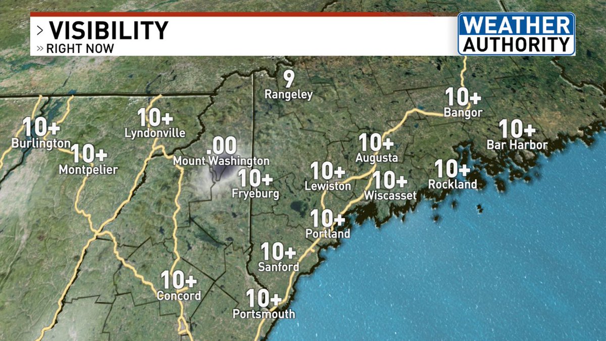 If you're headed out the door this morning, here's a look at visibility. #mewx