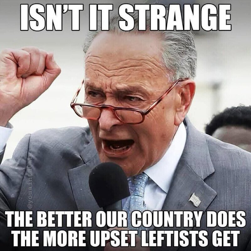 Are you tired of winning? Im not. 

As President Trump fixes mess after mess the Democrats left, the angrier they get.