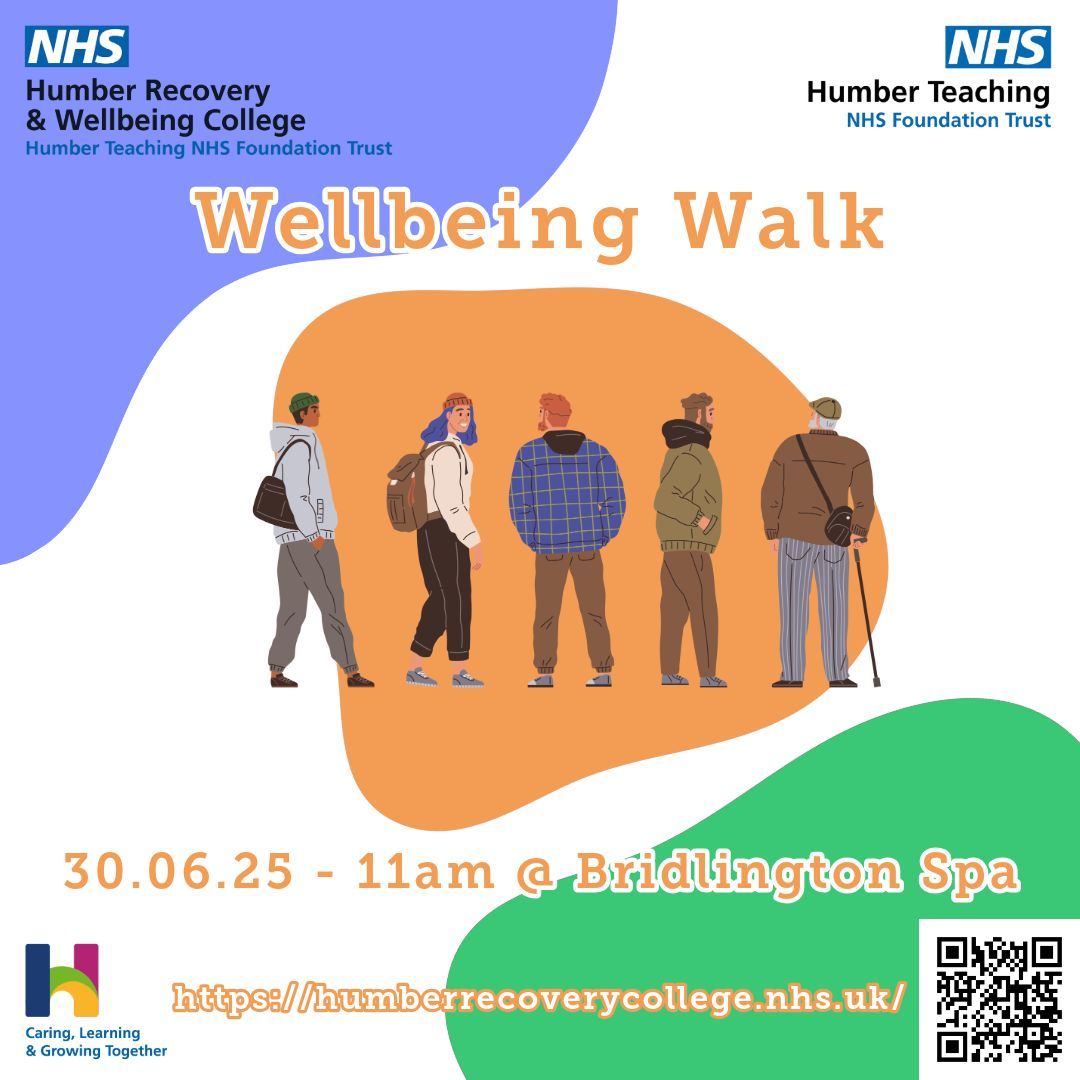 This month, Rachel's Wellbeing Walk will be in Bridlington for a lovely seaside stroll.

The group will meet at Bridlington Spa at 11am on the 30th, we hope to see you there 🎉

#WellbeingWalk #MentalHealth #WalkingGroup #WhatsOnBridlington #Brid #Beach #EastYorkshire #Wellbeing