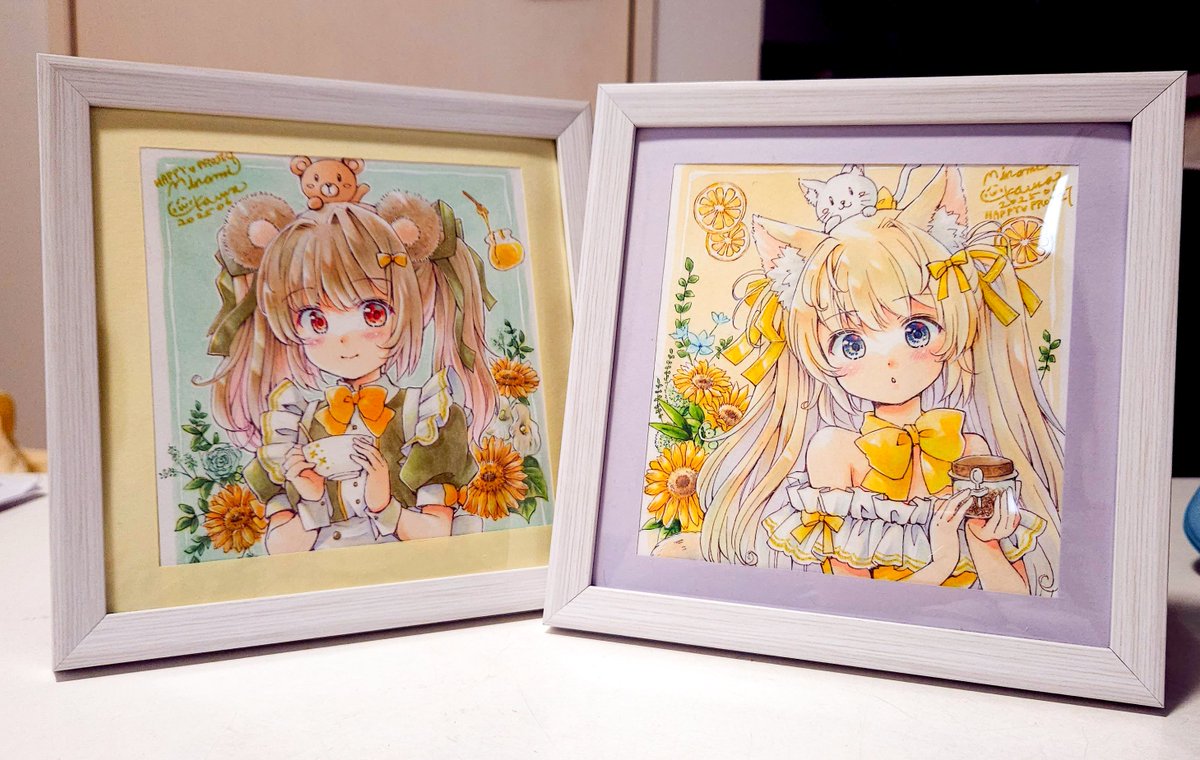10分だけタイムセール❗️手作り額付き絵画title「名前はまだ