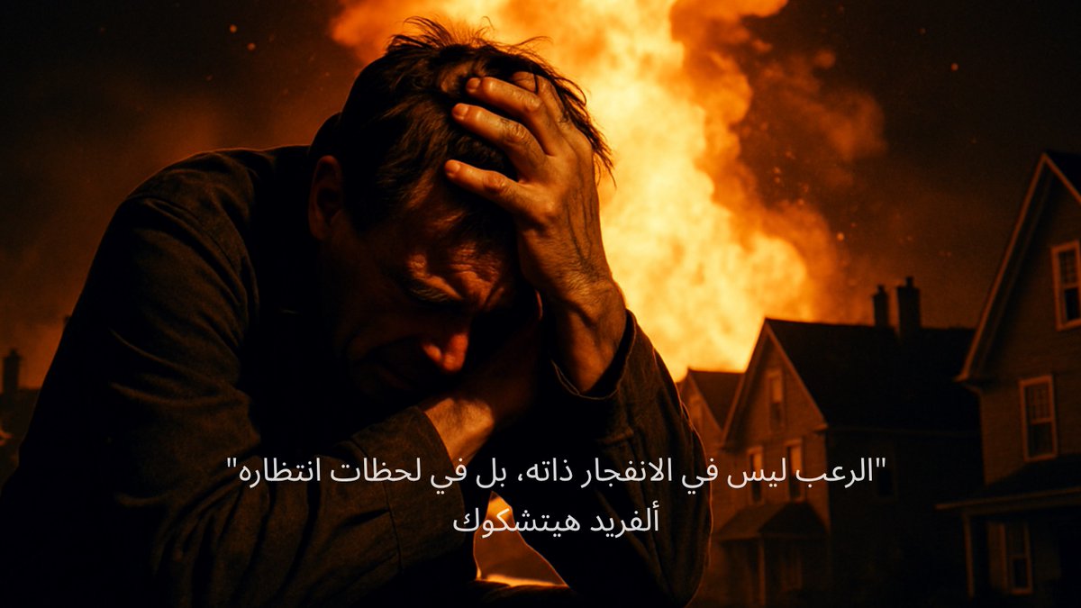 "الرعب ليس في الإنفجار ذاته، بل في لحظات انتظاره"

     - ألفريد هيتشكوك