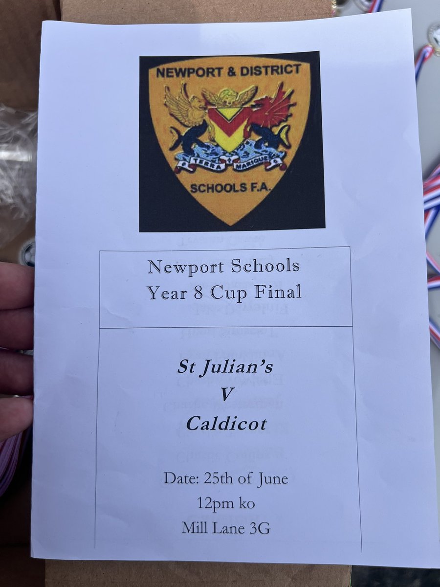 Time for our second Final of the day 
<a href="/StJuliansSchool/">St Julian's School</a> v <a href="/CaldicotPEDept/">Caldicot School PE</a> in the Year 8 NDSFA Final