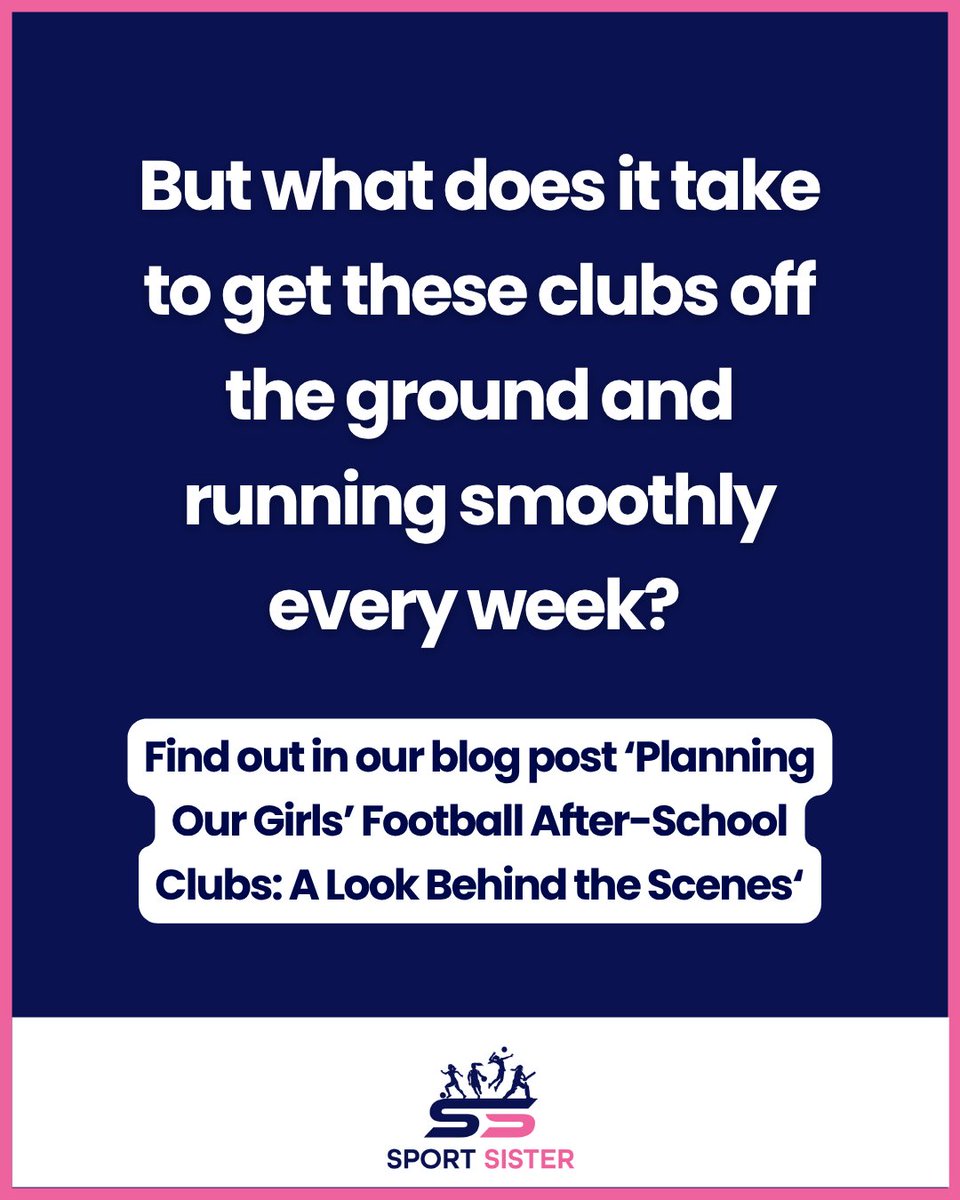 In our latest blog post, we take you behind the scenes to show you what goes into planning a successful girls’ football club – and why it’s worth every bit of effort.

🔗 in the usual place 😁

#BTS #BehindTheScenes #Sport #SportSister #GirlsFootball #Kent #GirlsSport