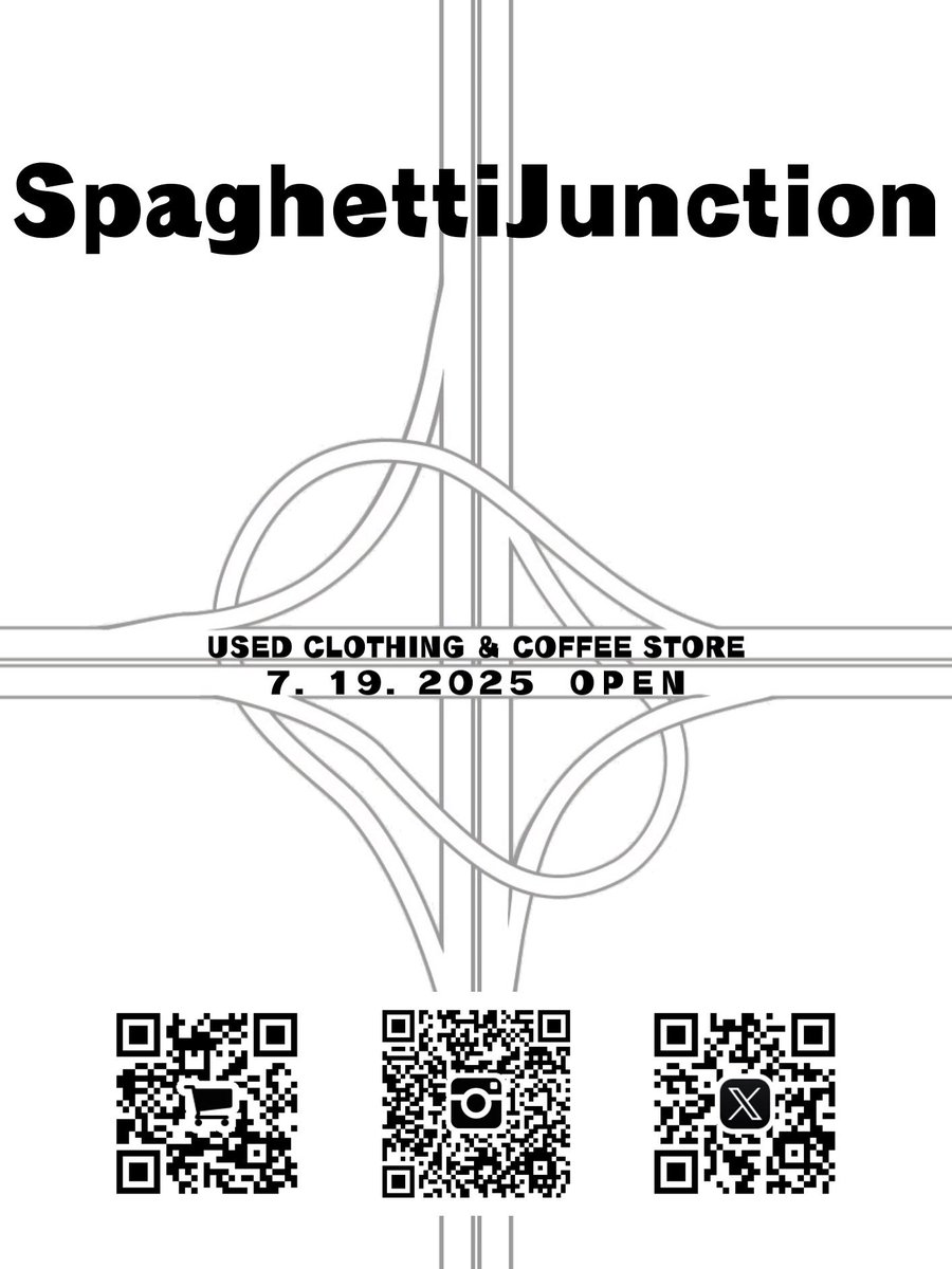 ついにオープン日が決まりました
オープンに合わせオンラインショップも始めますので、今しばらくお待ちください

Instagram: instagram.com/spaghettijunct…

オンラインショップ: SPJCT.base.shop
