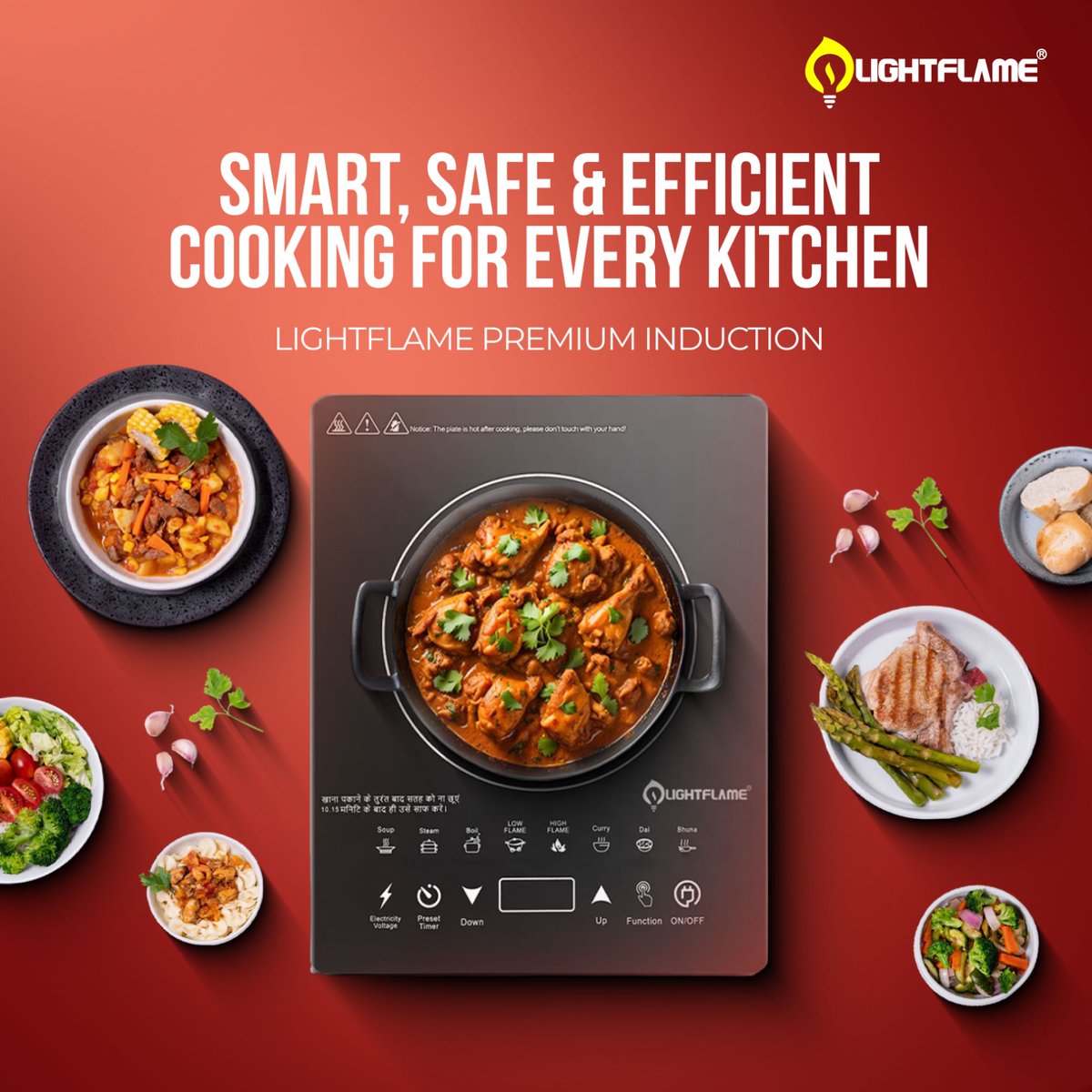 Lightflameindia's tweet image. 🔥 Say hello to smarter cooking!
Our powerful Induction Cooktop brings speed, safety &amp;amp; style to your kitchen.
💡 2200W | Touch/Push Controls | Energy Efficient
Available now at lightflame.in
#InductionCooktop #Lightflame #SmartCooking