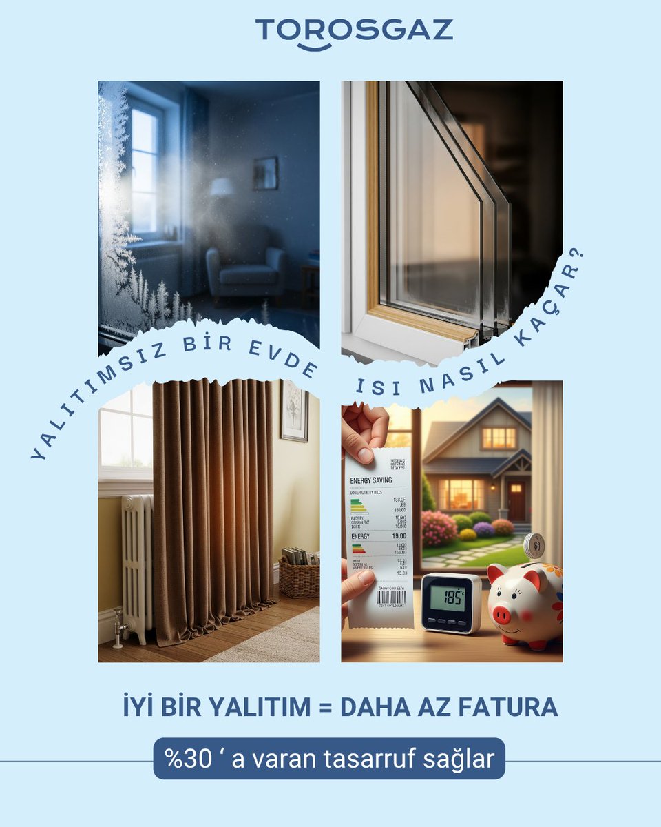 💡 Evde doğal gaz faturanız yüksek geliyorsa... sebebi sadece kombiniz olmayabilir!
Yetersiz yalıtım, evinizdeki sıcak havanın dışarı kaçmasına neden olur. Sonuç?
📈 Daha fazla tüketim
💸 Daha yüksek fatura
🌡️ Daha düşük konfor
Yalıtım = Sessiz, sıcak ve ekonomik bir ev.