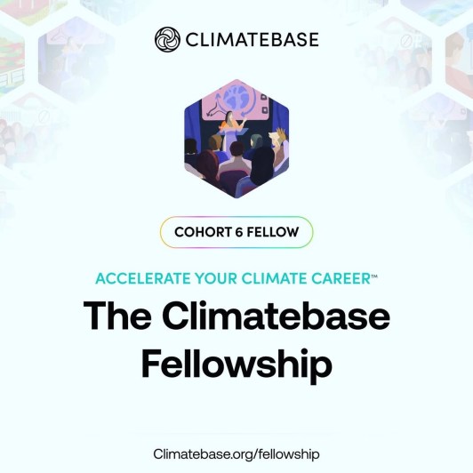 opportunitiesfy's tweet image. Applications are open for Cohort 8 of the @climatebase Fellowship! This 12-week hybrid accelerator empowers mission-driven pros to break into climate, grow ventures &amp;amp; build lasting impact. 

Deadline: July 7
Apply: wp.me/p23f03-fgT

#ClimateCareers #ClimateAction