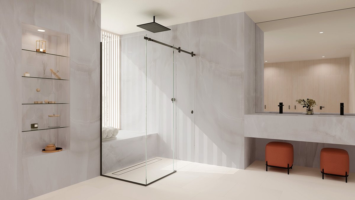 CRL_Europe's tweet photo. If your style is minimalist and modern, opt for a sleek, frameless sliding shower screen, such as CRL Serenity, with clear glass and discreet hardware. This keeps the space open and airy.
#slidingshower #showersystem #bathroominspo https://t.co/ZbjseQjiYE