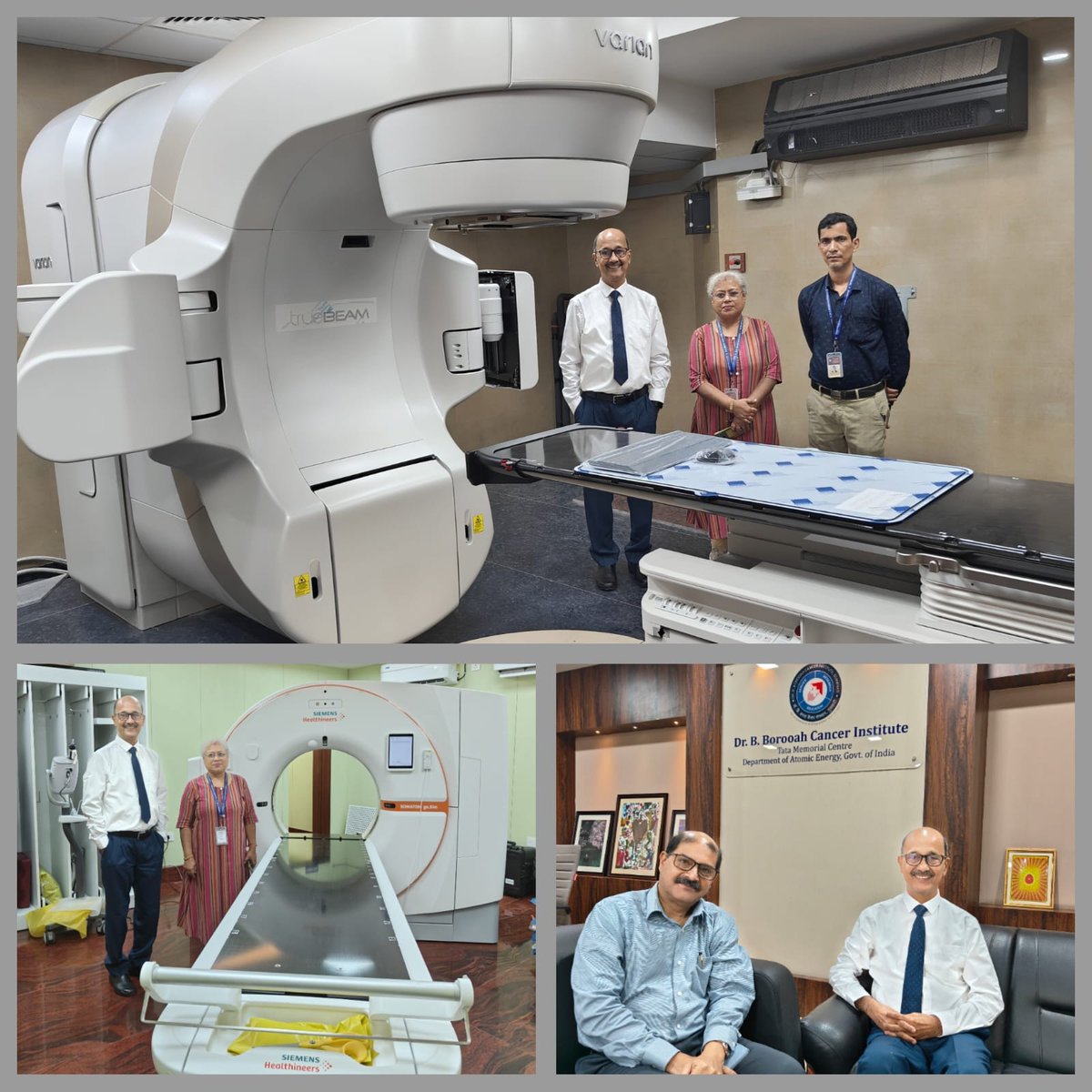 DR AMALCHANDRA KATAKI (@dr_kataki) on Twitter photo Happy to see the infrastructure up-gradation work at <a href="/BorooahDr/">Dr B Borooah Cancer Institute</a> on 25th June 2025. The second CT Simulator commissioned and a #Truebeam Linear Accelerator is under commissioning. Interacted with the Director and Deputy Director (Research).
<a href="/TataMemorial/">Tata Memorial Hospital</a> <a href="/DAEIndia/">DAE India</a> <a href="/MoHFW_INDIA/">Ministry of Health</a> Happy to see the infrastructure up-gradation work at <a href="/BorooahDr/">Dr B Borooah Cancer Institute</a> on 25th June 2025. The second CT Simulator commissioned and a #Truebeam Linear Accelerator is under commissioning. Interacted with the Director and Deputy Director (Research).
<a href="/TataMemorial/">Tata Memorial Hospital</a> <a href="/DAEIndia/">DAE India</a> <a href="/MoHFW_INDIA/">Ministry of Health</a>