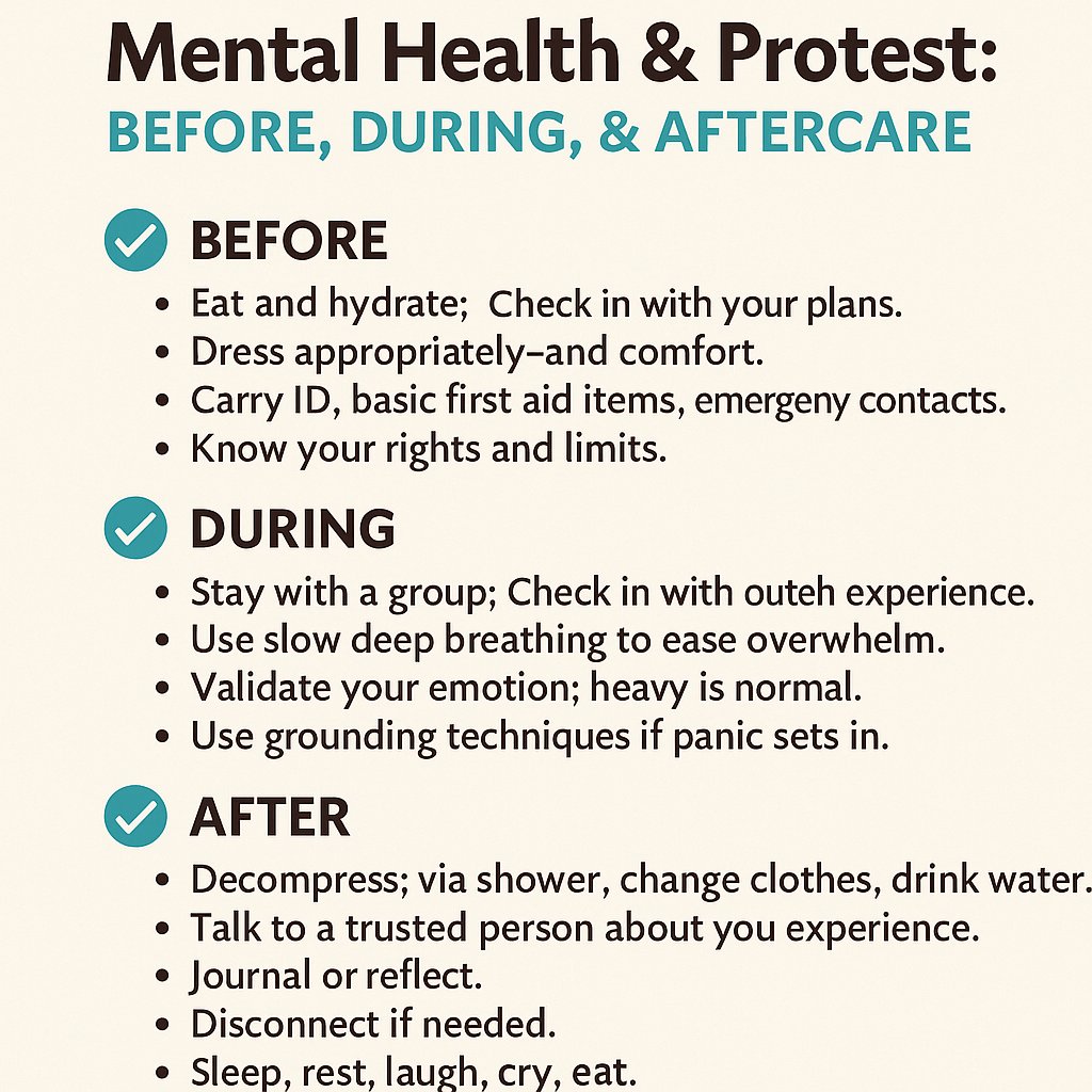 🖤 To every Kenyan in the streets today: we see you. We hear you. We stand with you.
In moments of resistance, mental health is political — and caring for yourself is not a luxury, it’s survival.