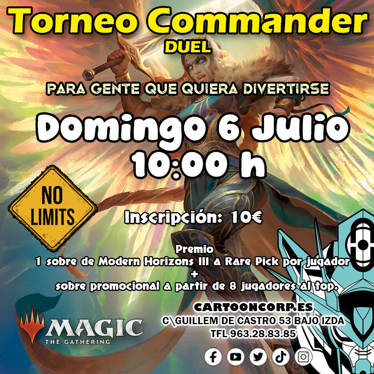 CartooncorpVale's tweet photo. No te olvides apuntarte a todos nuestros eventos de la semana y a los que vienen después

#magicthegathering #comander

👉 https://t.co/8SxrMPrKJa https://t.co/cONqDpWZS4