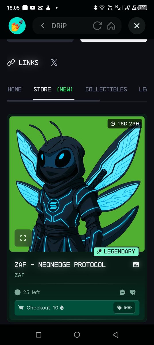 zif_art's tweet image. 🔥JUST DROPPED!
ZAF - NeonEdge Protocol ⚡
Only 25 editions available — once they're gone, they're gone.

Step into the on-chain shadows with this cyberninja guardian.
🛒 drip.haus/Zif/collectibl…
#NFTdrop #SolanaNFT #ZAF #DRiP