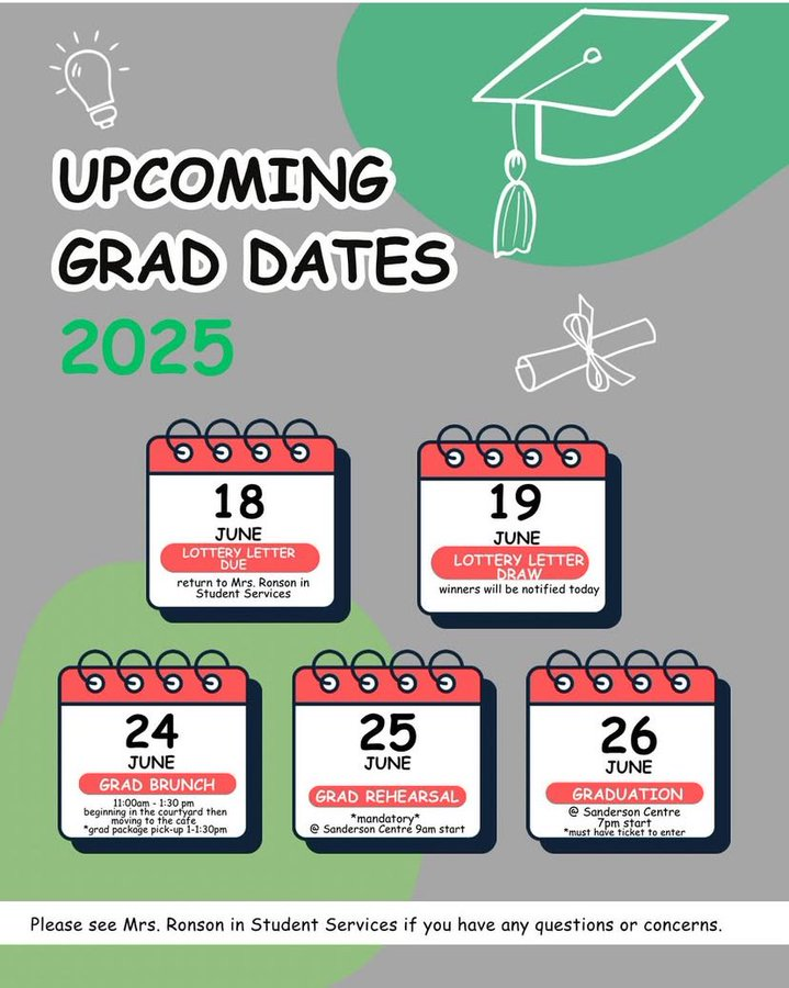 🎓Upcoming Grad Dates🎓