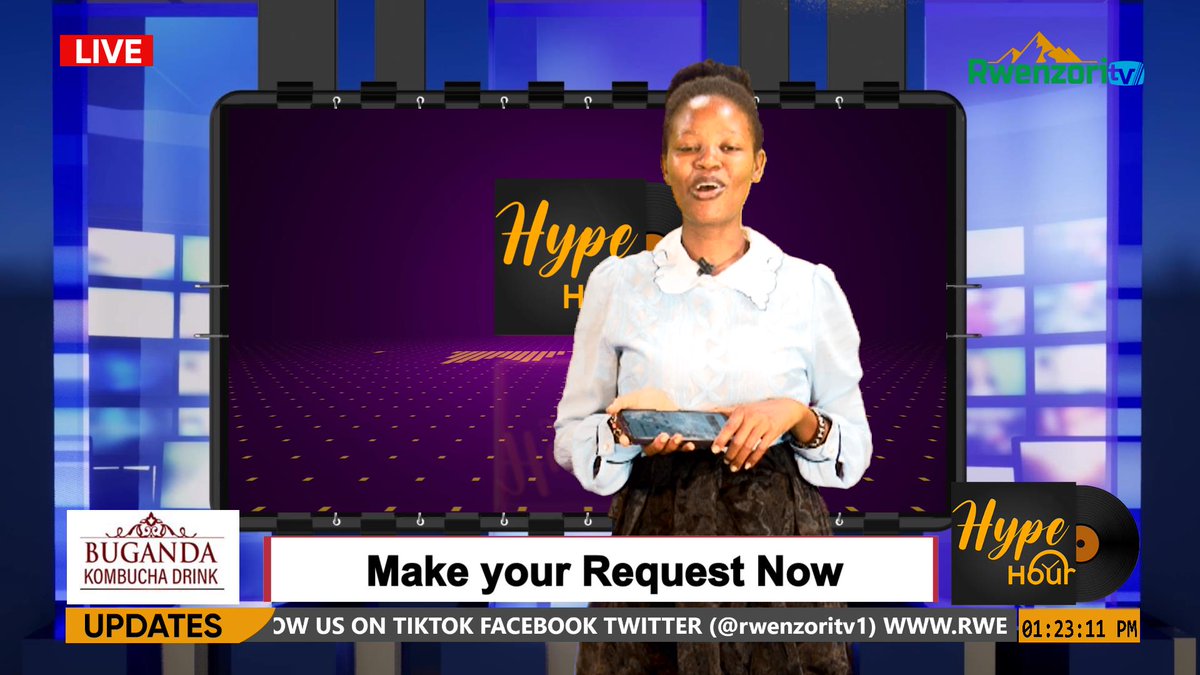 rwenzoritv1's tweet photo. Woman Crush Wednesday on the Hype Hour Show Join us this afternoon to celebrate the incredible women making waves in music. Who's your #WCW? Letβs uplift and inspire each other #HypeHour #WomenInMusic #GirlPower #WednesdayVibes #stories #rwenzoritiktokers https://t.co/hUUppW0h9l