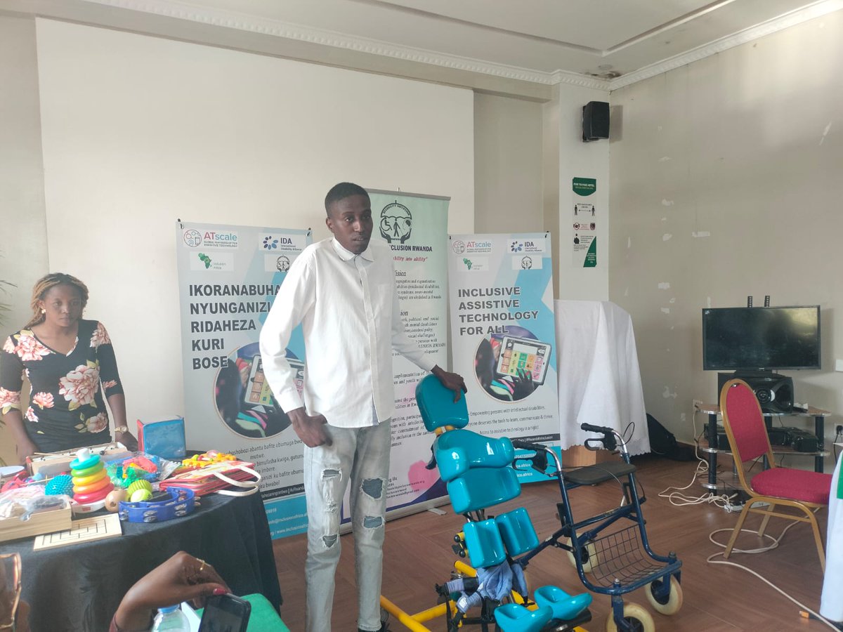 inclusionafric2's tweet photo. ASSISTIVE TECHNOLOGY showcase by self-advocates and family members from Rwanda organised by Disability Inclusion Rwanda &amp; its partners and supported by Inclusion Africa, with funding support from @IDA_CRPD_Forum and @_ATscale . 

#MyTechMyLife 
#UnlockTheEveryDay
#ATChangesLives https://t.co/4QGmukzJ8V