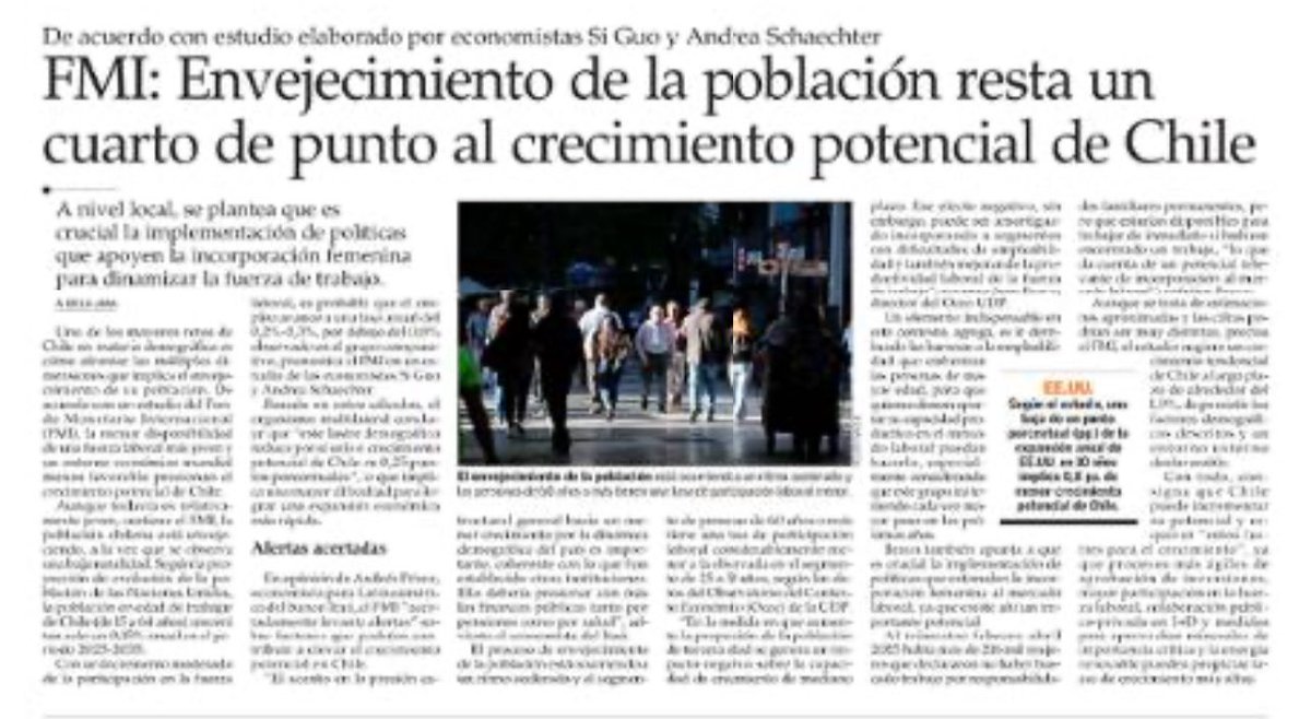 Temazo. La relación del envejecimiento de la población y el crecimiento. ¿Es un problema envejecer?  No, si lo enfrentamos bien. 
El envejecimiento tiene dos causas: 1) vivimos más años: cada uno de nosotros será más longevo y lo importante es la calidad de esta vejez, 2) pero