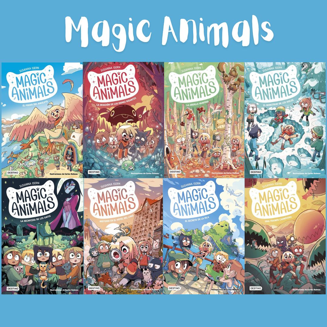 BPE_Teruel's tweet image. Descubre "Magic Animals", la serie para pequeños lectores creada por Susanna Isern y Carles Dalmau.

Un cóctel de niños y niñas, magia, aventuras, seres fantásticos y animales, pensados para lectores a partir de 7 años. 
#novedadesinfantil #susanaisern #magicanimals #destino