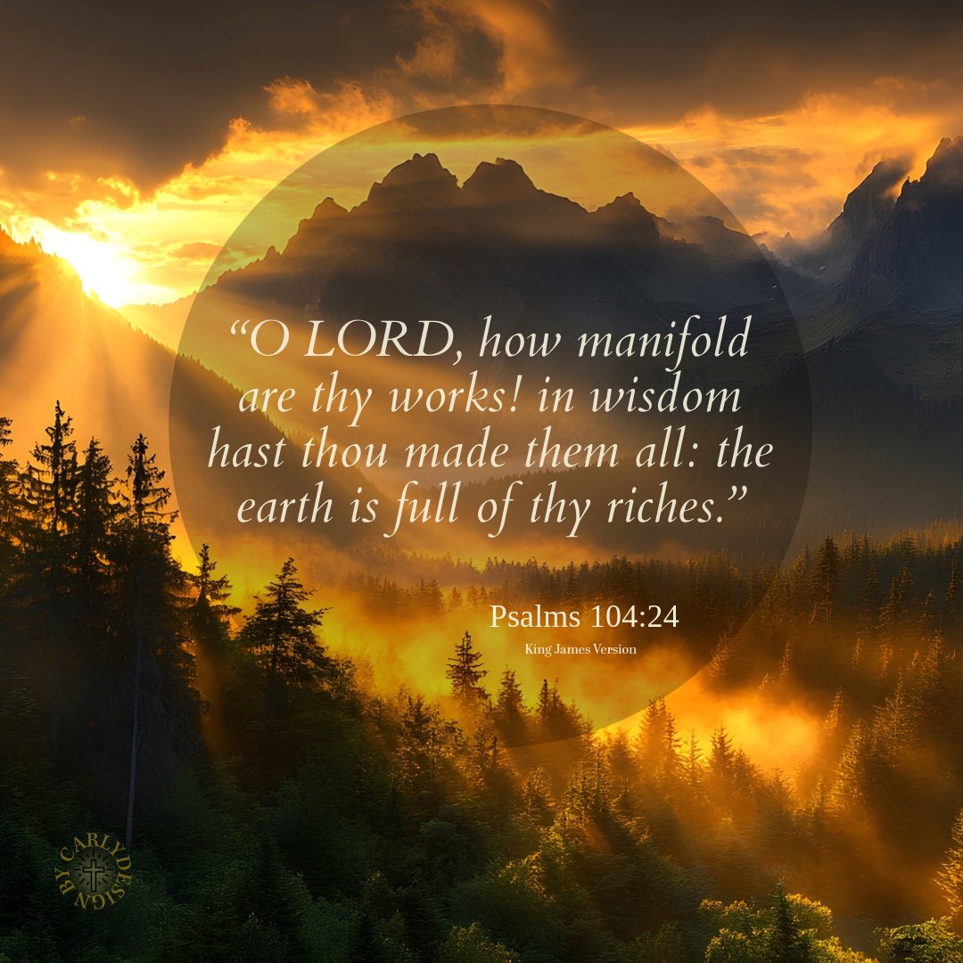 Good morning, friends. 
Have a blessed and beautiful day.🙏🇺🇸☀️

“O LORD, how manifold are thy works! in wisdom hast thou made them all: the earth is full of thy riches.”

Psalms 104:24 (KJV) 💛