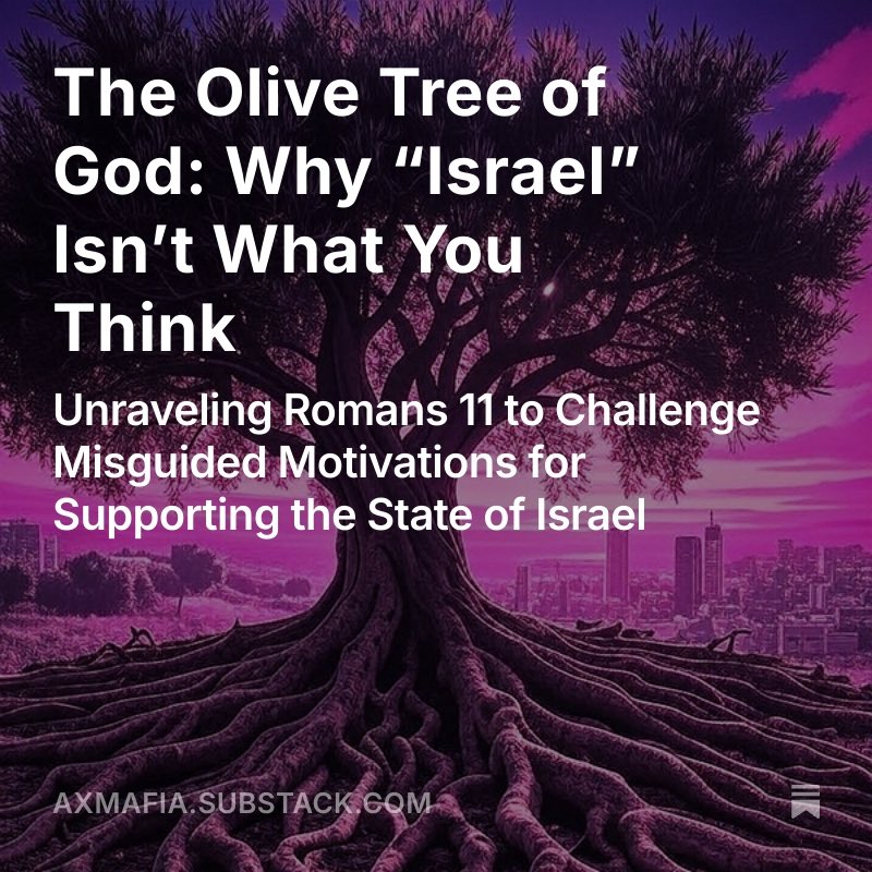 TheAXMafia's tweet photo. Christians may have good reasons for supporting the nation of Israel, desiring an end to Iran’s nukes, and considering Israel to be “America’s greatest ally.”

Equating the state of Israel w/ the Israel of Scripture shouldn’t be one of them.

A deeper look at Romans 11 &amp; Israel. https://t.co/6lHUKsN8Sc