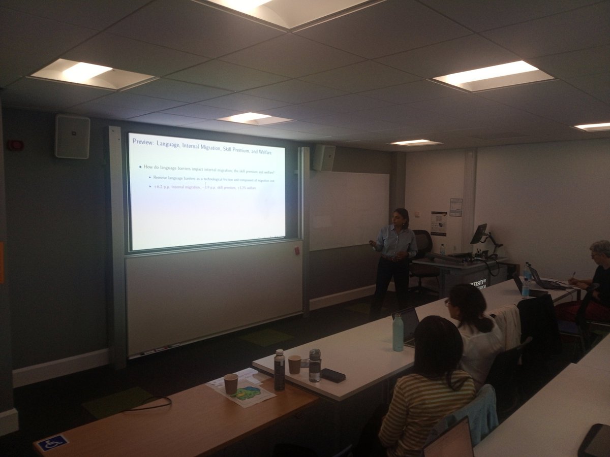 Agelos Delis (@delis_agelos) on Twitter photo Very interesting 2nd paper of the day by <a href="/amrutha445/">Amrutha Manjunath</a> on the effect of language barriers on internal migration and labour market outcomes in India #ECR #econ #trade #labourmarket Very interesting 2nd paper of the day by <a href="/amrutha445/">Amrutha Manjunath</a> on the effect of language barriers on internal migration and labour market outcomes in India #ECR #econ #trade #labourmarket