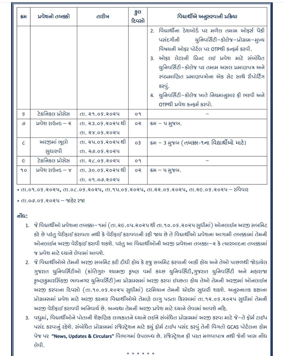 gujuni1949's tweet photo. Revised Schedule of First Phase of PG Programs

#gcas #admission #pgprogrammes #pgcourses #gujaratuniversity @gcas__official @NeerjaGuptaa https://t.co/hwKawjQKf1