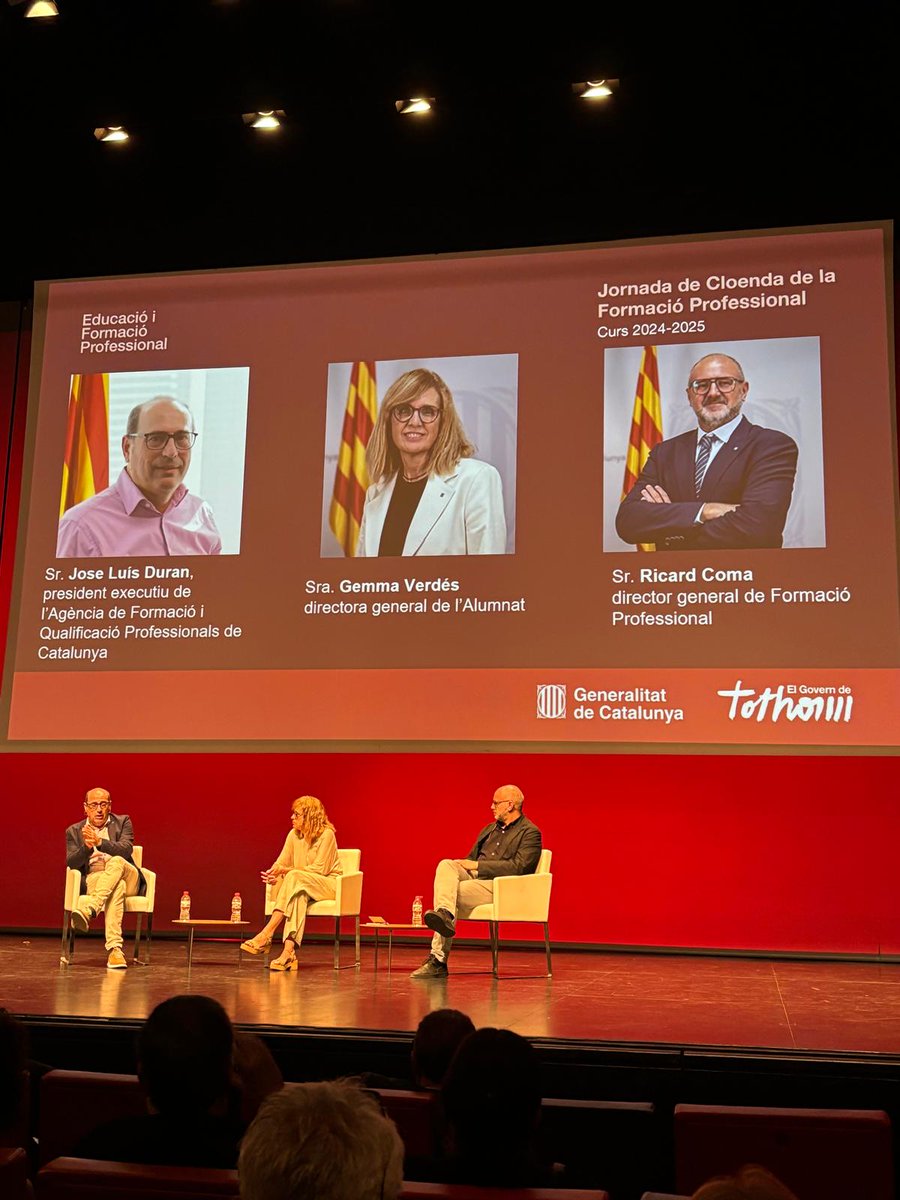 Institut Hospital del Mar FP Sanitària (@hmarfp) on Twitter photo 📍Des de @hmarfp som a la Jornada de Cloenda de la #FormacióProfessional 24-25.
Una trobada per posar en valor la feina feta, analitzar els reptes de futur i reforçar el vincle amb el teixit productiu. Qualitat, inclusió i adaptació com a eixos clau!
#FP #FormacióProfessional 📍Des de @hmarfp som a la Jornada de Cloenda de la #FormacióProfessional 24-25.
Una trobada per posar en valor la feina feta, analitzar els reptes de futur i reforçar el vincle amb el teixit productiu. Qualitat, inclusió i adaptació com a eixos clau!
#FP #FormacióProfessional