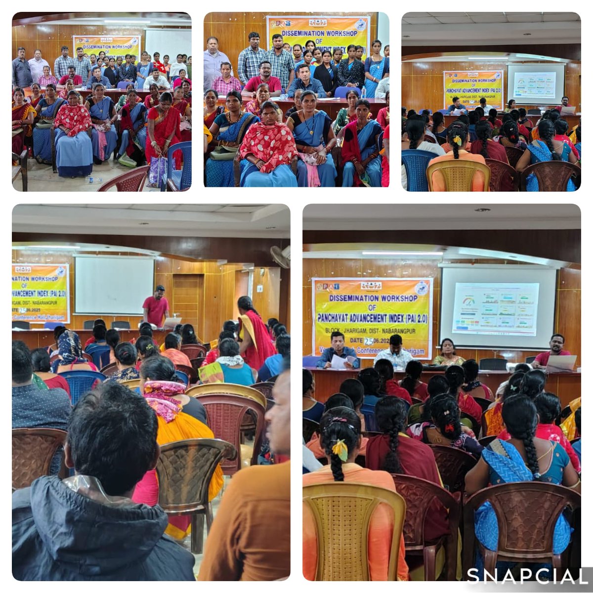 3rd  days Training cum workshop Programme on Panchayat Advancement Index 2.0 to GP functionaries of Jharigam Block on 25.06.2025