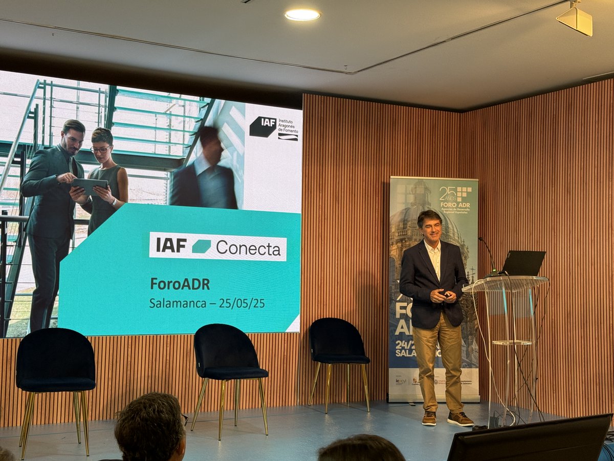 Llega el turno del <a href="/IAF_Aragon/">IAF</a> que nos presenta  IAF Conecta un programa de atención personalizada, una mano tendida a los empresarios aragoneses.

📞 Sin robots ni llamadas sin respuesta.
#XXVForoADR #Aragón #Cercanía #Innovación