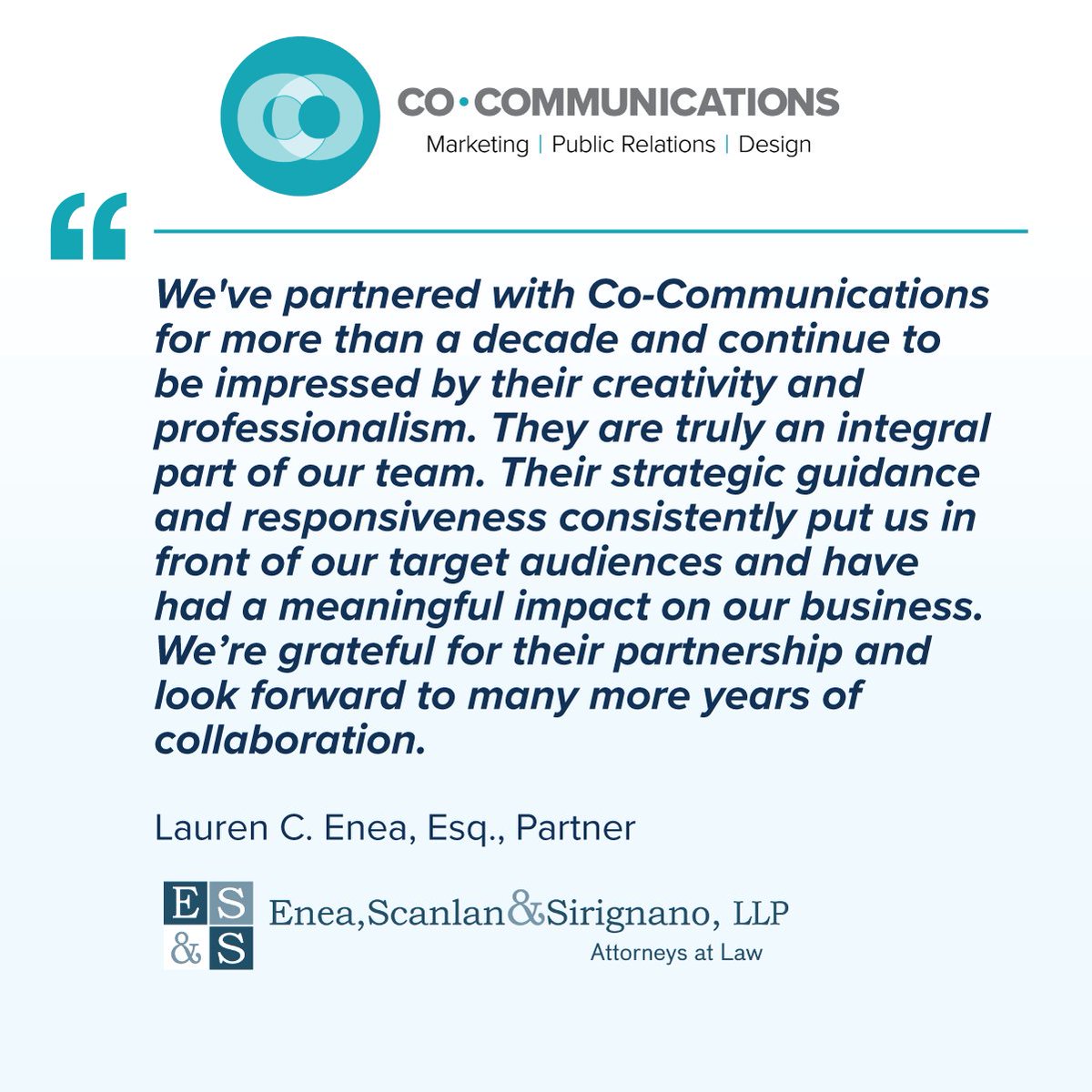 CoCommPR's tweet image. Behind every successful campaign is a partnership rooted in trust, responsiveness, and shared goals. We're proud to help our clients communicate with purpose and connect meaningfully with their target audiences.