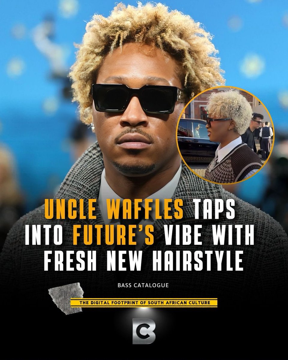 Basscatalogue's tweet image. Tapping into Pluto vibes — Future inspired, Waffles certified. 💫🔥 #UncleWaffles #FutureVibes #StyleTalk
