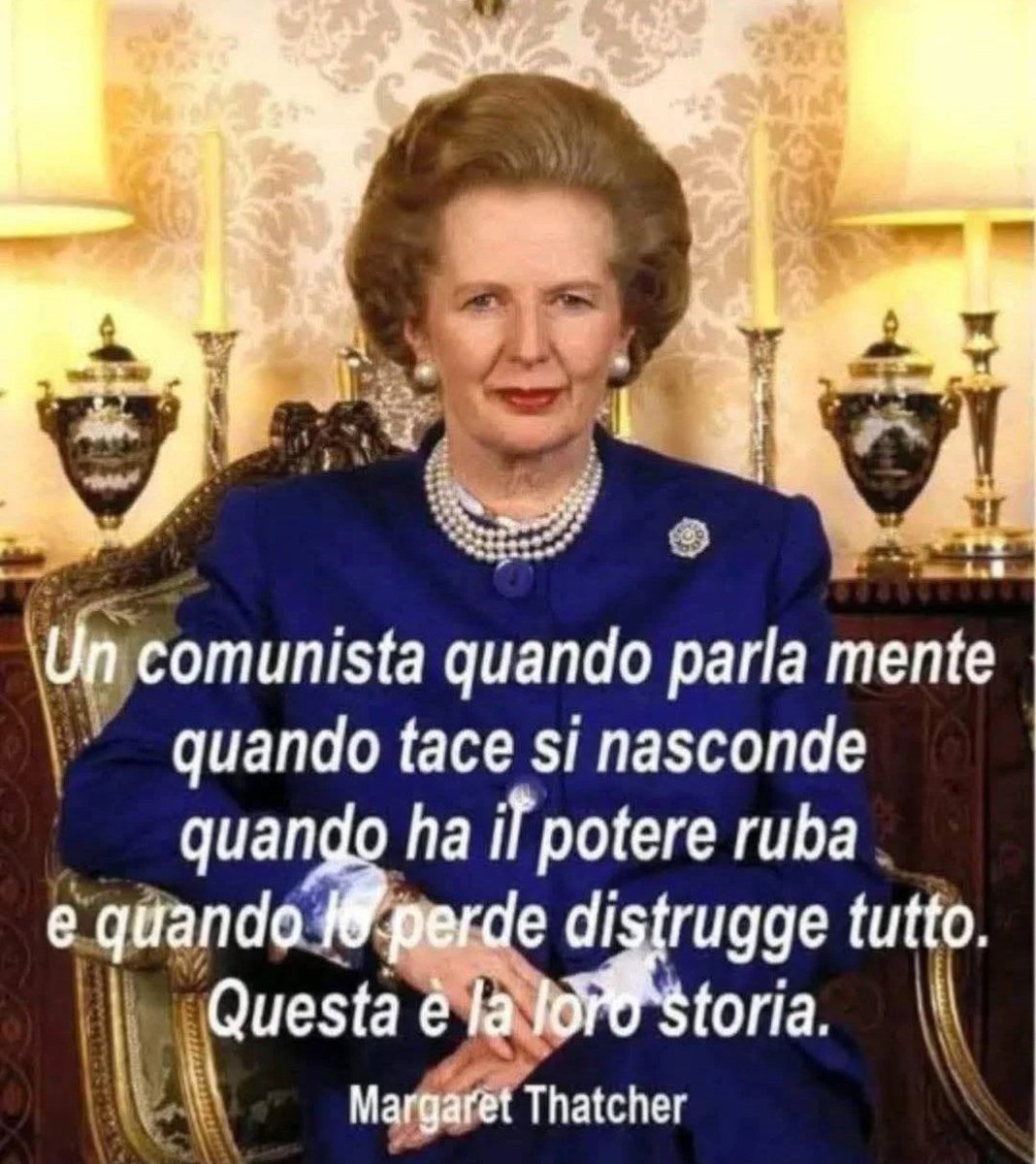 Grande verità e grande donna❕️
In queste poche parole è lo specchio dei comunisti in tutto il mondo.