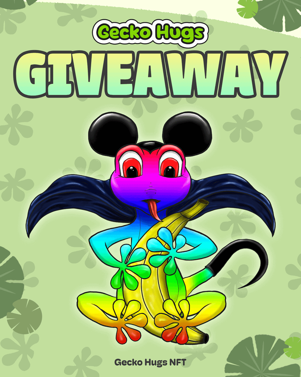 What's better than a hug? How about a Gecko Hugs NFT giveaway? 🦎

To Enter:
✅ Follow <a href="/GeckoHugsNFT/">GeckoHugsNFT</a>
✅ Like &amp; RT
✅ Tag Someone Who Needs A Hug

Ends In 48 Hours⌛