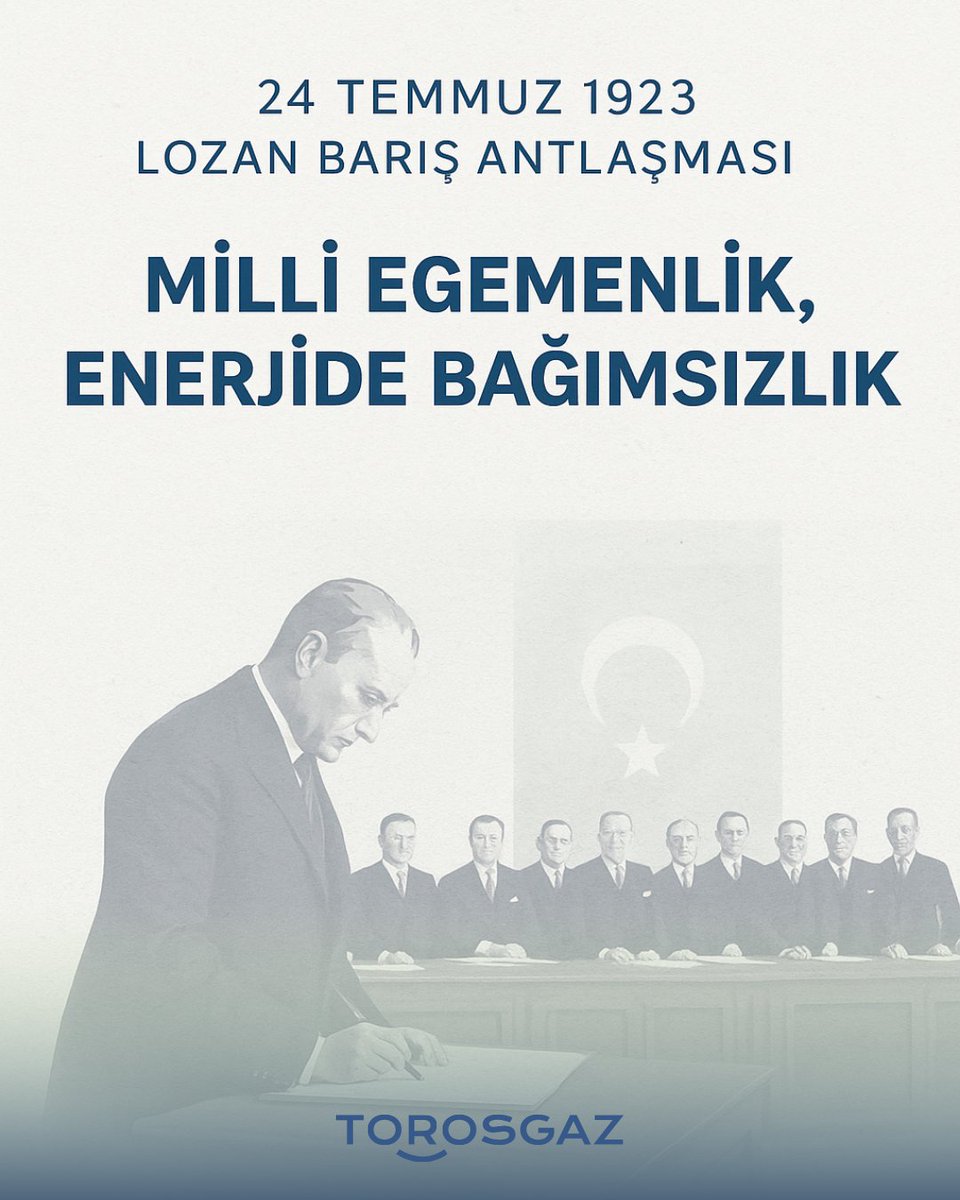 📅 24 Temmuz 1923 – Lozan Barış Antlaşması
🇹🇷 Milli egemenliğin uluslararası alanda tescillendiği gün.
Lozan Antlaşması, bağımsız bir devlet olarak milletimizin haklarını ve sınırlarını tüm dünyaya kabul ettirdiği tarihi bir dönüm noktasıdır.
🕊️ Lozan’ın 102. yılı kutlu olsun.