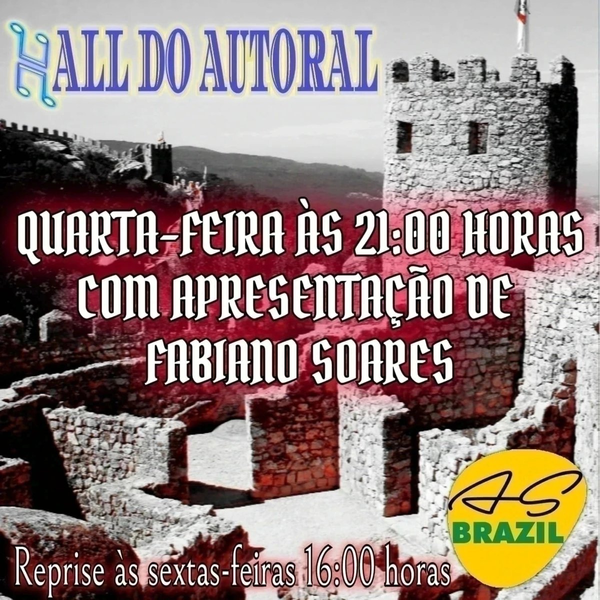 Hoje na A.S.Brazil a partir das 21:00 horas 
asbrazil.com