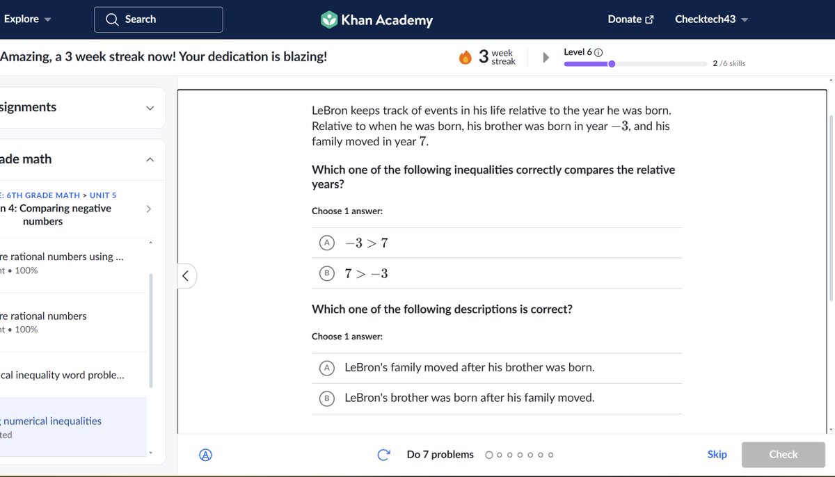 Checktech43's tweet photo. Why is LeBron James on Khan academy 😭💀#khanacademy #LeBronJames #Real #bruh https://t.co/zzZazl1sMp