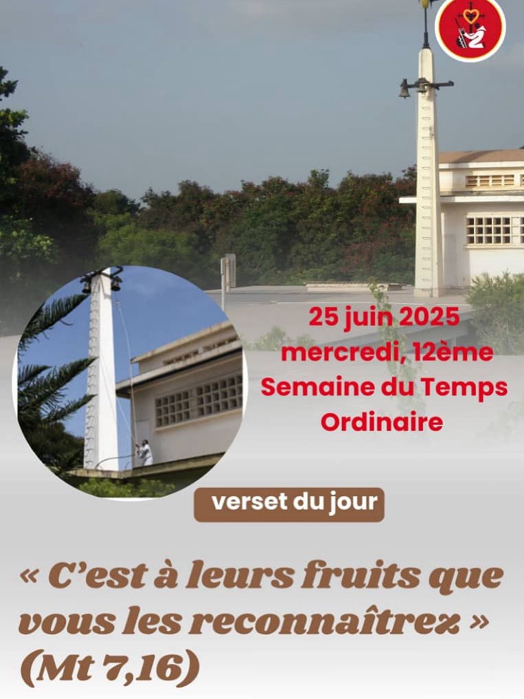@abbayedekeurmoussa 
<a href="/KeurMoussa/">Abbaye de KeurMoussa</a> 
#keurmoussaabbey 
#keurmoussa 
#versetsujour 
« C’est à leurs #fruits que vous les reconnaîtrez », Mt 7,16
#gaudiapacis