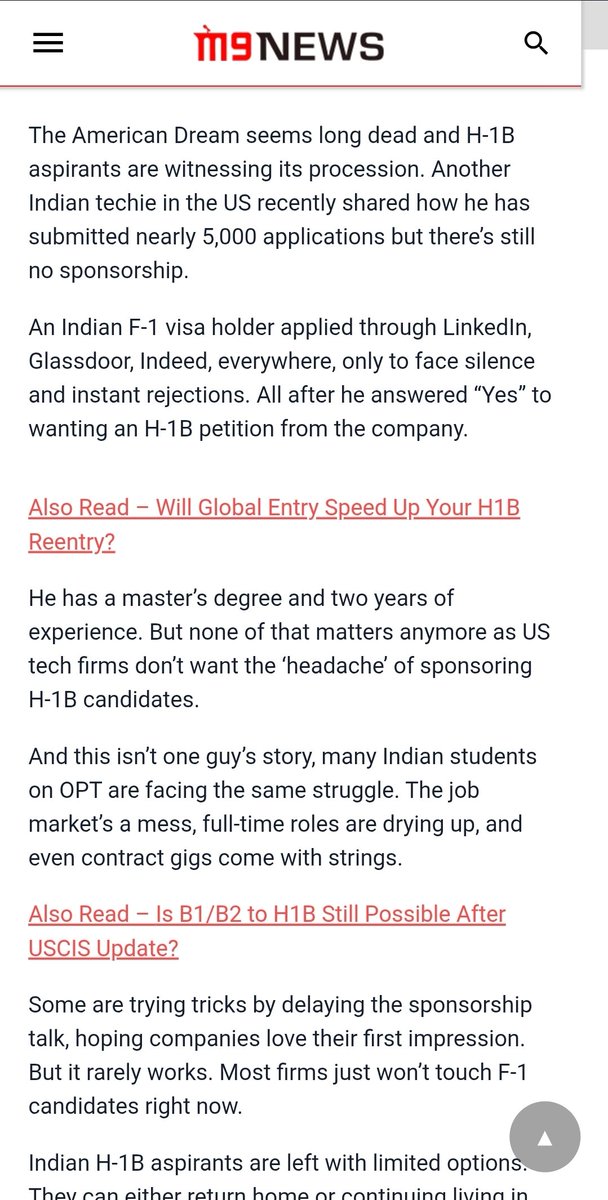 amandalouise416's tweet image. Feels good seeing foreign workers finally experience what Americans have faced for years.
❌️You checked “no sponsorship required” as a U.S. citizen
➡️Silence
All while American companies prioritized cheaper foreign labor over their own. 🇺🇸
I don’t have empathy for people…