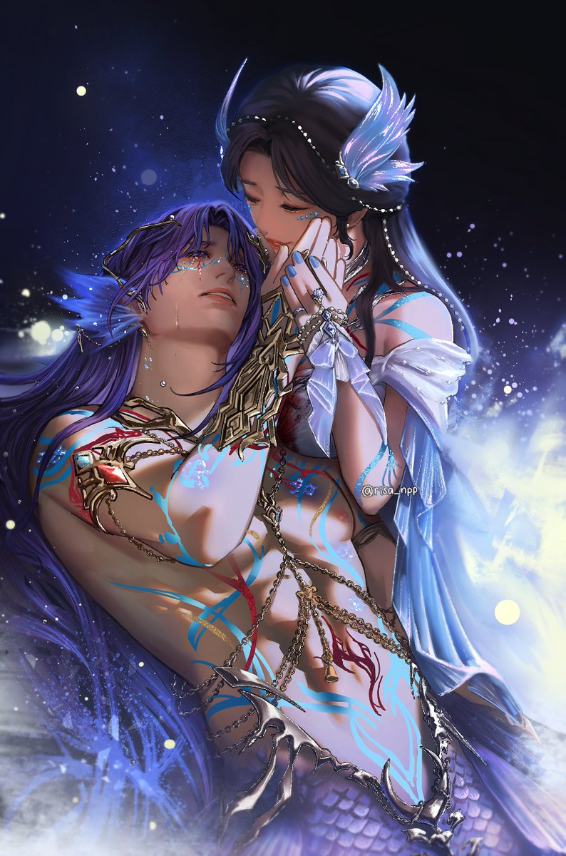 Shh… don’t cry. It was just a nightmare.  

#LoveandDeepspace #RafayelLemurianSeaGod #Rafayel #恋与深空