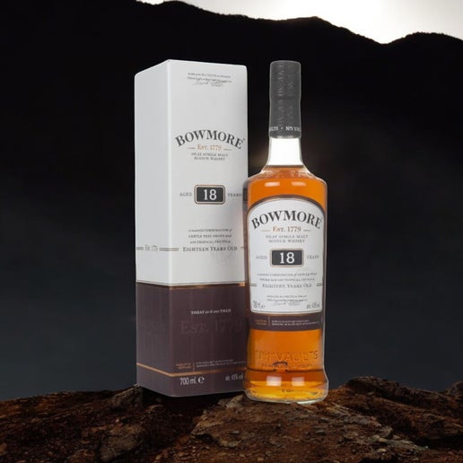 Bowmore 18 Year Old Whisky, a true gem that was awarded the prestigious Gold Outstanding title in 2017.

Proudly crafted in Scotland, this exceptional whisky embodies the essence of tradition and quality that whisky enthusiasts crave.

ABV 43%

Product of Islay, Scotland