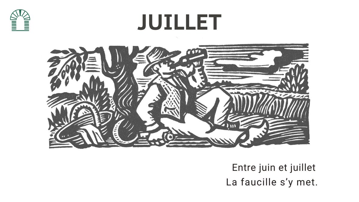 🌾 Entre juin et juillet, la faucille s’y met
Traduction : c’est pas le moment de partir en week-end, quelqu’un doit couper.